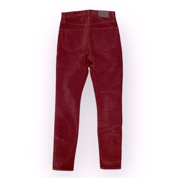 Madewell 10” high rise skinny jeans burnt orange thin corduroy size 24 - Picture 3 of 7